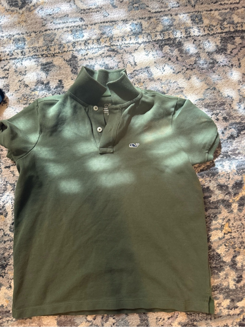 Vineyard Vines Kids Polo Shirt in Olive Green